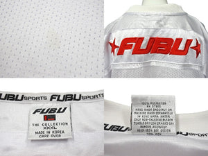 FUBU THE COLLECTION フブ ゲームシャツ ホッケーシャツ サイズXXXL ポリエステル レッド ホワイト メッシュ 美品 中古 67134