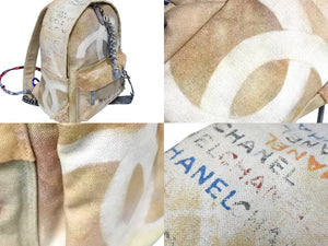 極美品 激レア シャネル CHANEL A92352 2014年コレクション グラフィティ ペイント リュック アクト2 中古 67145