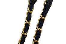 Load image into Gallery viewer, 極美品 CHANEL シャネル ドーヴィル チェーン トートバッグ 17番台 ネイビー デニム ココマーク ロゴ ゴールド金具 中古 67146