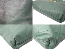 Load image into Gallery viewer, 極美品 CHANEL22 シャネル ハンドバッグ チェーンショルダーバッグ カーフスキン AS3980 グリーン ゴールド金具 中古 67151
