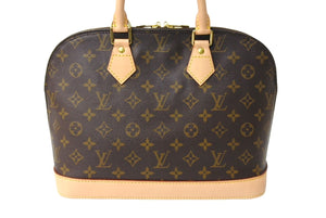 極美品 LOUIS VUITTON ルイヴィトン アルマPM ハンドバッグ 廃番 M51130 モノグラム ゴールド金具 ブラウン 中古 67157