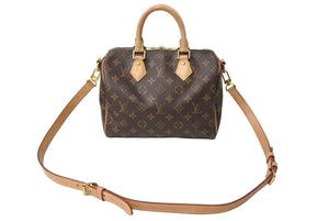 LOUIS VUITTON ルイ ヴィトン スピーディ バンドリエール25 ハンドバッグ M41113 モノグラム ブラウン 新型 美品 中古 67158