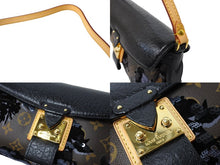 Load image into Gallery viewer, 極美品 LOUIS VUITTON ルイヴィトン フルール ドゥ ジュマネージュ スパンコール M40435 ハンドバッグ ブラック 中古 67161