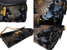 Load image into Gallery viewer, 極美品 LOUIS VUITTON ルイヴィトン フルール ドゥ ジュマネージュ スパンコール M40435 ハンドバッグ ブラック 中古 67161
