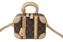 Load image into Gallery viewer, LOUIS VUITTON ルイヴィトン モノグラム ヴァリゼットPM M44581 ショルダーバッグ トランク ブラウン ゴールド金具 良品 中古 67163