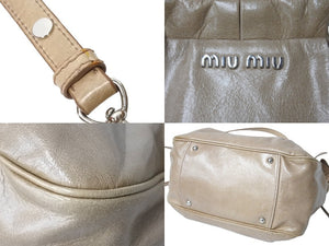 MIUMIU ミュウミュウ ヴィッテロルクス 2WAY ハンドバッグ MIUMIU ミュウミュウ ヴィッテロルクス 2WAY ハンドバッグ
