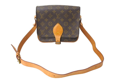 LOUIS VUITTON ルイ ヴィトン カルトシエールMM ショルダーバッグ M51253 モノグラムキャンバス ブラウン 美品 中古 67180