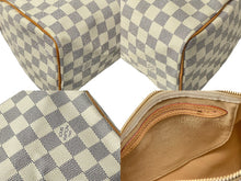 Load image into Gallery viewer, 極美品 LOUIS VUITTON ルイヴィトン ハンドバッグ スピーディ25 ダミエアズール N41534 ホワイト グレー ゴールド金具 中古 67184