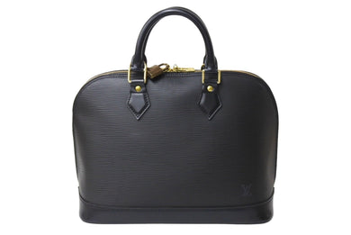 LOUIS VUITTON ルイヴィトン ハンドバッグ バッグ エピ アルマ PM M52142 カーフ ブラック ゴールド金具 美品 中古 67189