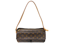 Load image into Gallery viewer, LOUIS VUITTON ルイ ヴィトン モノグラム ヴィバシテMM ワンショルダーバッグ PVCコーティング M51164 ブラウン ゴールド金具 美品 中古 67191