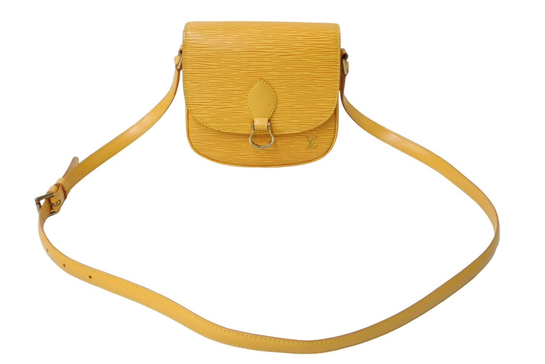 LOUIS VUITTON ルイヴィトン エピ ミニ サンクルー ショルダーバッグ M52219 イエロー ゴールド金具 良品 中古 67192
