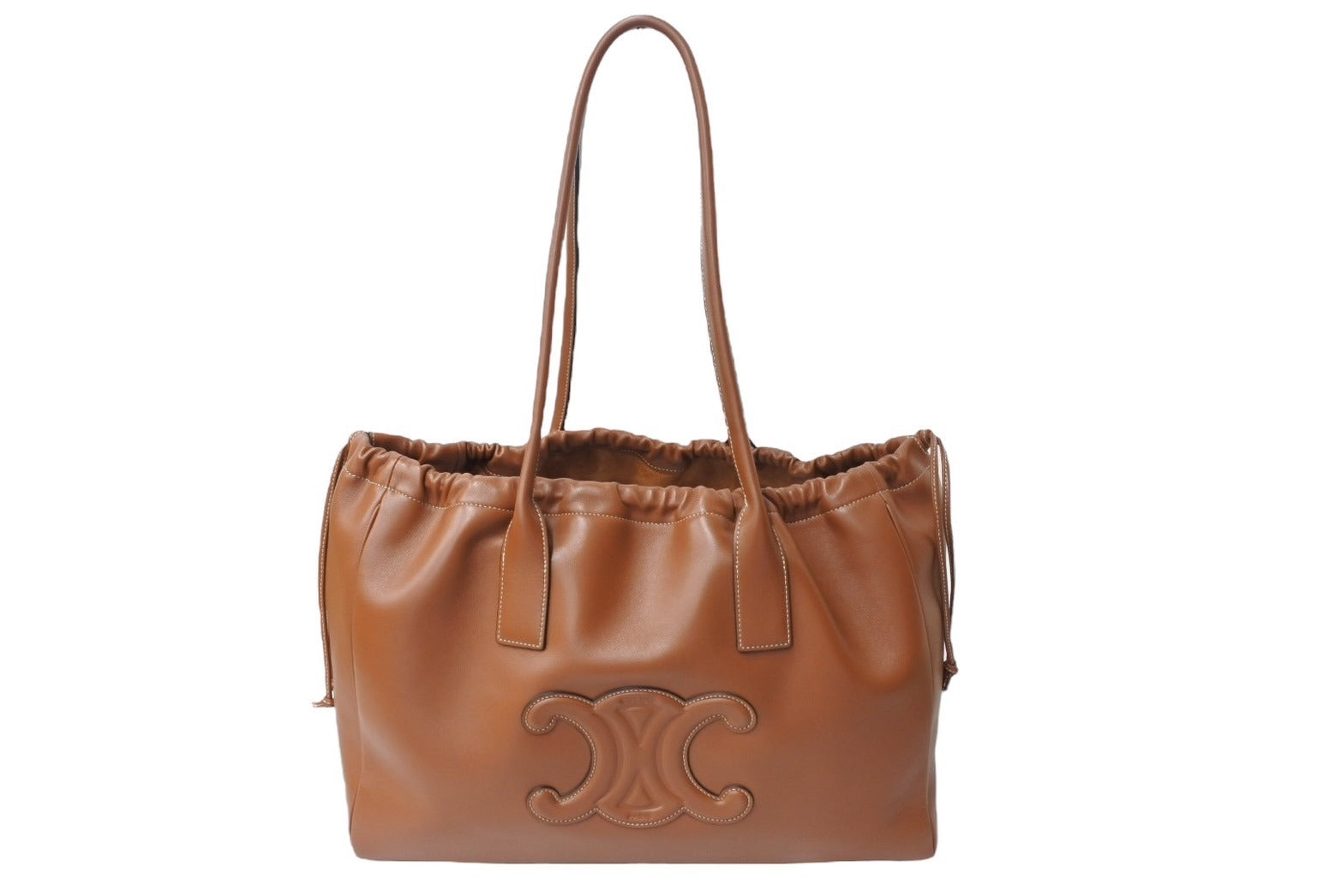 新品同様 CELINE セリーヌ カバ ドローストリング キュイル