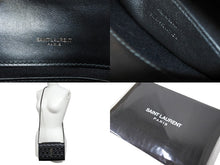 画像をギャラリービューアに読み込む, YVES SAINT LAURENT イヴ サンローラン チェーンショルダーバッグ 471286 スタッズ レザー ブラック 美品 中古 67197 