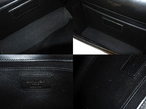 YVES SAINT LAURENT イヴ サンローラン チェーンショルダーバッグ 471286 スタッズ レザー ブラック 美品 中古 67197 