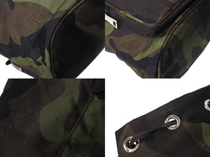 PRADA プラダ 2WAYハンドバッグ 迷彩 カモフラ 巾着 1N1864 トライアングルロゴ ナイロン レザー シルバー金具 美品 中古 67199