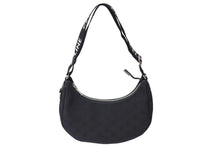 Load image into Gallery viewer, 新品同様 CELINE セリーヌ アヴァトリオンフ ワンショルダーバッグ イタリア製 キャンバス レザー ブラック シルバー金具 中古 67200