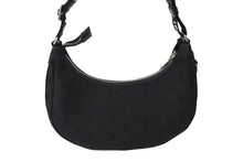 Load image into Gallery viewer, 新品同様 CELINE セリーヌ アヴァトリオンフ ワンショルダーバッグ イタリア製 キャンバス レザー ブラック シルバー金具 中古 67200