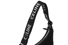 Load image into Gallery viewer, 新品同様 CELINE セリーヌ アヴァトリオンフ ワンショルダーバッグ イタリア製 キャンバス レザー ブラック シルバー金具 中古 67200