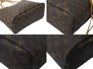 LOUIS VUITTON ルイヴィトン モノグラム ネヴァーフルPM トートバッグ ブラウン M41245 ロゴ ゴールド金具 美品 中古 67205
