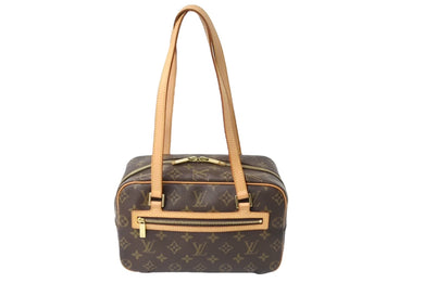 LOUIS VUITTON ルイヴィトン セミショルダーバッグ シテMM モノグラム M51182 ブラウン 美品 中古 67208