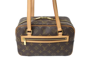 LOUIS VUITTON ルイヴィトン セミショルダーバッグ シテMM モノグラム M51182 ブラウン 美品 中古 67208