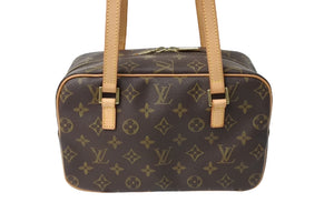 LOUIS VUITTON ルイヴィトン セミショルダーバッグ シテMM モノグラム M51182 ブラウン 美品 中古 67208