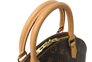 極美品 LOUIS VUITTON ルイヴィトン ハンドバッグ M51127 エリプスPM モノグラムキャンバス ブラウン ゴールド金具 中古 67212