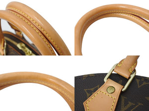 極美品 LOUIS VUITTON ルイヴィトン ハンドバッグ M51127 エリプスPM モノグラムキャンバス ブラウン ゴールド金具 中古 67212