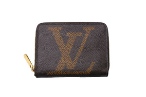 極美品 LOUIS VUITTON ルイヴィトン ジッピー コインパース M69354 コインケース 財布 モノグラム ブラウン 中古 67214