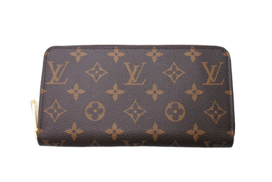 LOUIS VUITTON ルイヴィトン ジッピー ウォレット 長財布 財布 M60017 モノグラム ブラウン系 ゴールド金具 美品 中古 67215