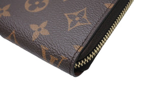 LOUIS VUITTON ルイヴィトン ジッピー ウォレット 長財布 財布 M60017 モノグラム ブラウン系 ゴールド金具 美品 中古 67215