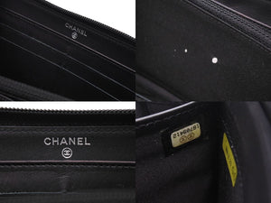 CHANEL シャネル ココマーク ラウンドファスナー 長財布 財布 A50071 18番台 キャビアスキン ブラック 良品 中古 67216