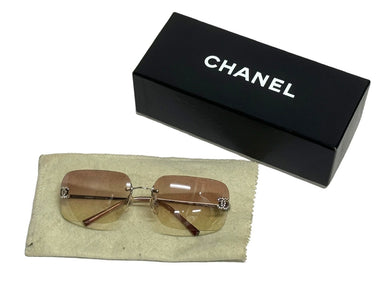 CHANEL シャネル サングラス ココマーク ラインストーン グラデーション サイズ62◻︎17 120 ピンク 4017-D c.124/58 美品 中古 67218