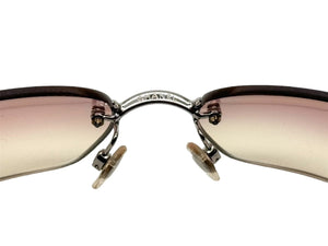 CHANEL シャネル サングラス ココマーク ラインストーン グラデーション サイズ62◻︎17 120 ピンク 4017-D c.124/58 美品 中古 67218