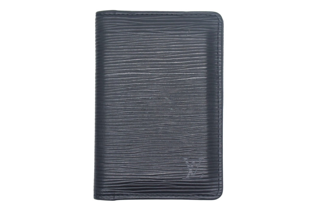 LouisVuitton ルイヴィトン オーガナイザー ドゥ ポッシュ エピ カードケース 名刺入れ M63582 エピレザー ブラック 美品 中古 67221