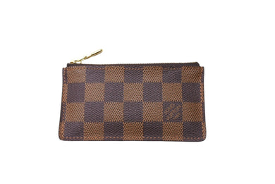 LouisVuitton ルイヴィトン コインケース 小銭入れ CA0040 スペイン製 ダミエ ブラウン ゴールド金具 美品 中古 67223