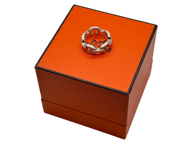 HERMES エルメス シェーヌダンクル アンシェネリング 指輪 リング サイズ 10号 50 レディース シルバー925 良品 中古 67228