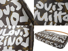 Load image into Gallery viewer, LOUIS VUITTON ルイヴィトン モノグラムグラフィティ アクセソワール アクセサーポーチ M92192 ブラウン ホワイト 美品 中古 67266