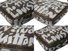 Load image into Gallery viewer, LOUIS VUITTON ルイヴィトン モノグラムグラフィティ アクセソワール アクセサーポーチ M92192 ブラウン ホワイト 美品 中古 67266