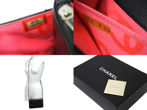 CHANEL シャネル カンボンライン A46646 チェーンウォレット ショルダー 16番台 2012年 ブラック シルバー金具 美品 中古 67288