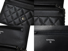 Load image into Gallery viewer, CHANEL シャネル カンボンライン A46646 チェーンウォレット ショルダー 16番台 2012年 ブラック シルバー金具 美品 中古 67288