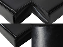 画像をギャラリービューアに読み込む, YVES SAINT LAURENT イヴ サンローラン ハンドバッグ 台形 YSL チャーム付き レザー ゴールド金具 ブラック 美品 中古ロゴ 67291 