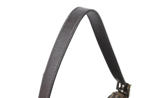 FENDI フェンディ ズッカ柄 マンマバケット縦長ワンショルダーバッグ ブラウン 美品 中古 67297 