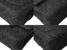 Load image into Gallery viewer, 極美品 CHANEL シャネル ミニマトラッセ チェーン ショルダー バッグ デニム ブラック A01115 5番台 ゴールド金具 中古 67300