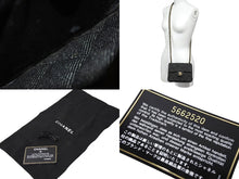 Load image into Gallery viewer, 極美品 CHANEL シャネル ミニマトラッセ チェーン ショルダー バッグ デニム ブラック A01115 5番台 ゴールド金具 中古 67300
