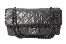 Load image into Gallery viewer, CHANEL シャネル マトラッセ チェーンアラウンド ショルダーバッグ 16番台 カーフスキン グレー ブラック金具 美品 中古 67301