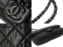 Load image into Gallery viewer, CHANEL シャネル マトラッセ チェーンアラウンド ショルダーバッグ 16番台 カーフスキン グレー ブラック金具 美品 中古 67301