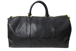 CHANEL シャネル ココマーク 2WAY ボストンバッグ ショルダーバッグ 3番台 キャビアスキン ブラック ゴールド金具 美品 中古 67305