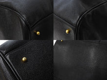 Load image into Gallery viewer, CHANEL シャネル ココマーク 2WAY ボストンバッグ ショルダーバッグ 3番台 キャビアスキン ブラック ゴールド金具 美品 中古 67305