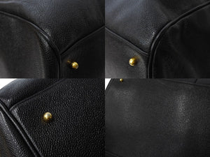 CHANEL シャネル ココマーク 2WAY ボストンバッグ ショルダーバッグ 3番台 キャビアスキン ブラック ゴールド金具 美品 中古 67305